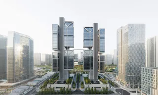Contemporary technology campus architecture in Shenzhen