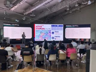 Startup presentation during the Tokyo-Latin America Innovation Exchange